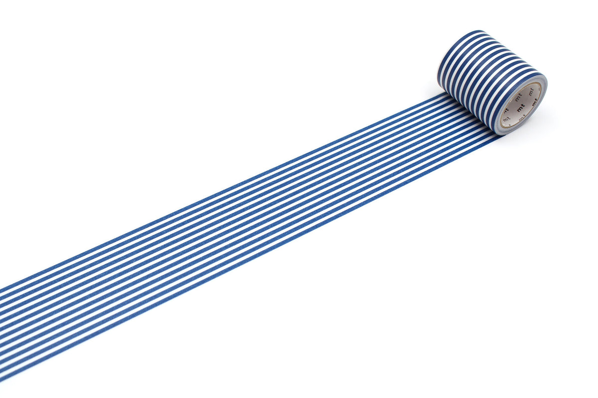 mt Washi Tape - Extra Wide - Border Indigo