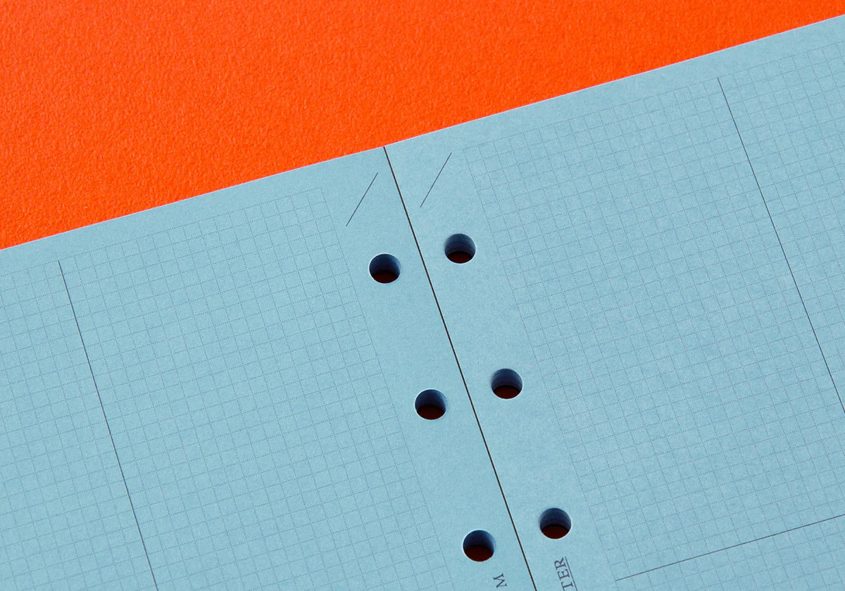 PLOTTER Refill Memo Pad - 2mm Grid Quadrant Blue Paper - Mini Size - US Exclusive