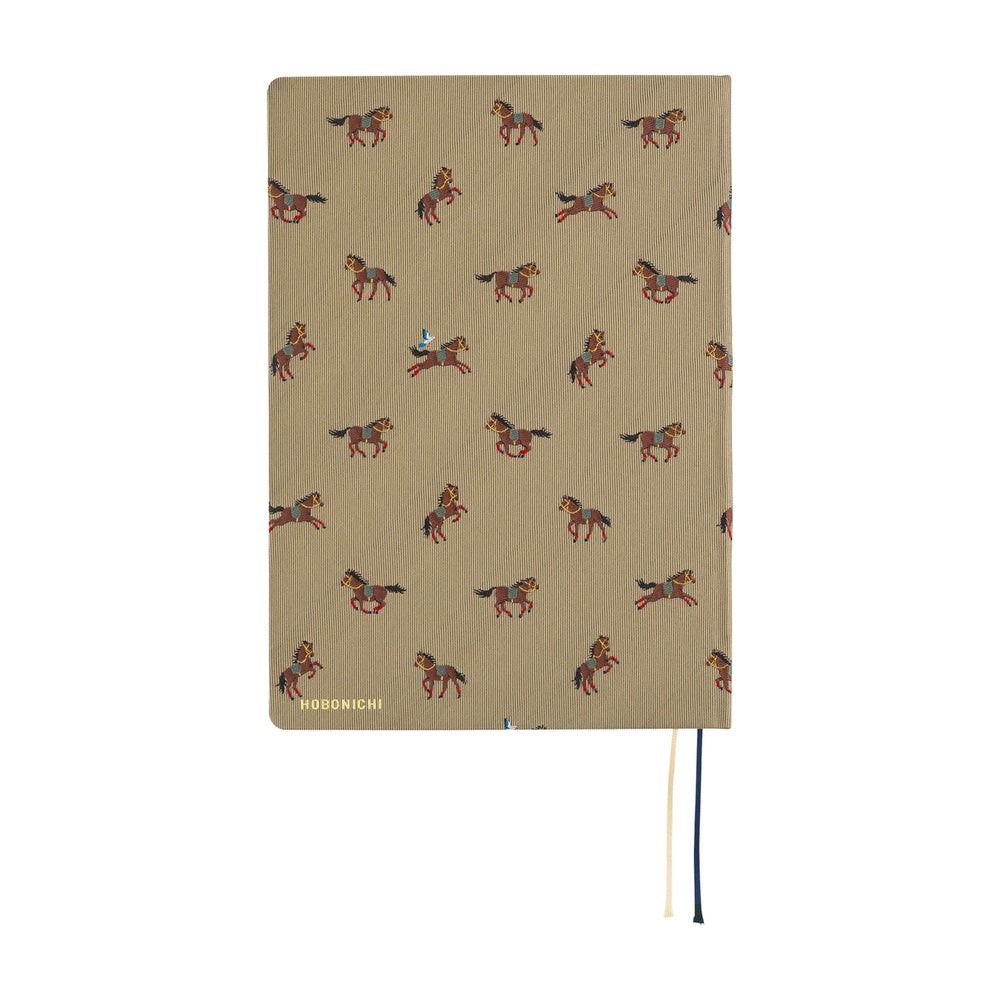 Hobonichi Techo HON 2026 - A5 - Bow & Tie: Galloping Horses - English