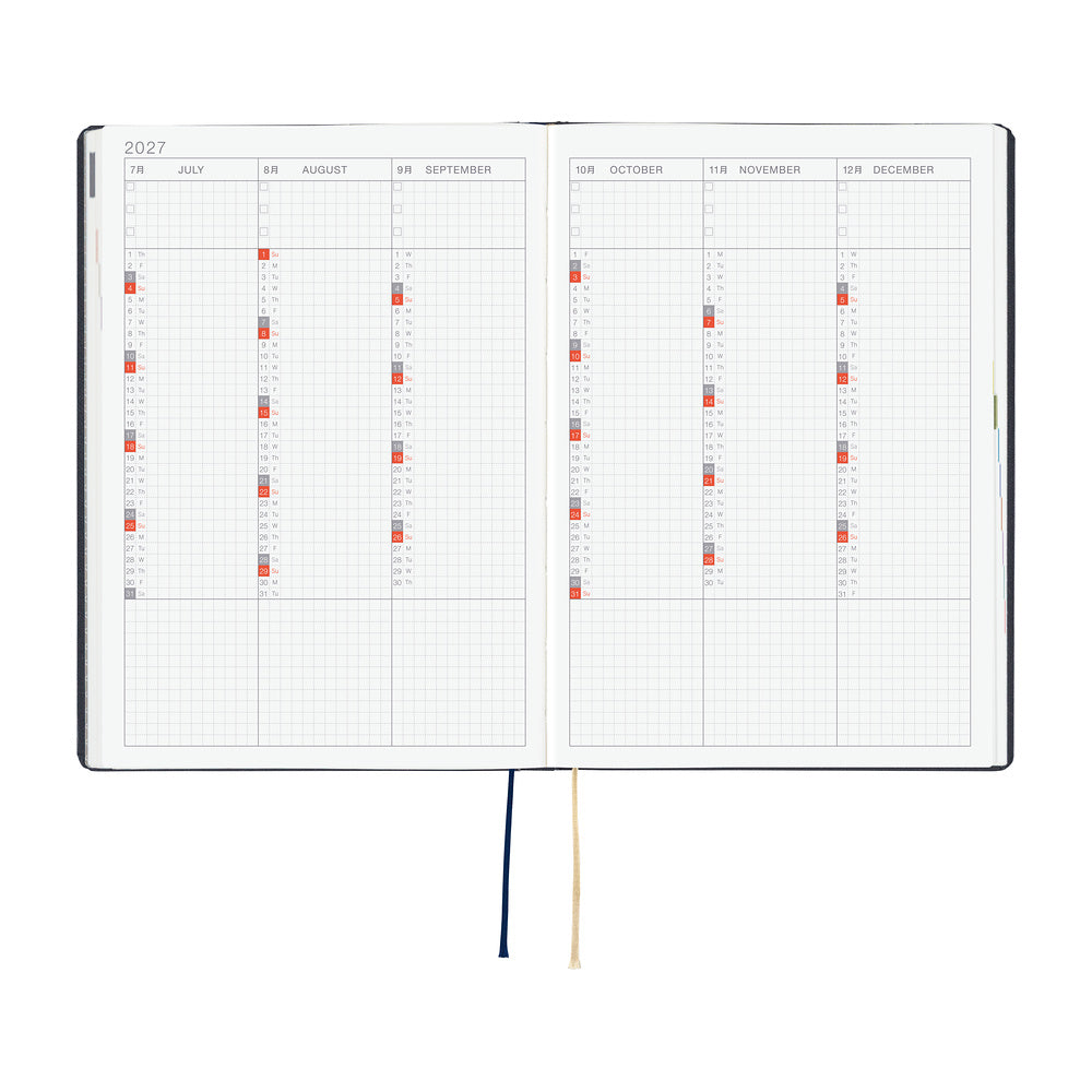 Hobonichi Techo HON 2027 - A5 - Slash Navy - English