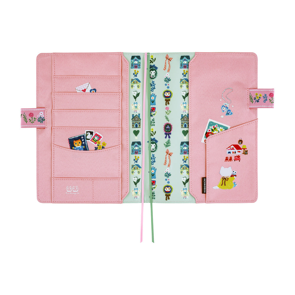 Hobonichi Techo Cousin Cover 2027 - Yumi Kitagishi: White Cat Village - A5