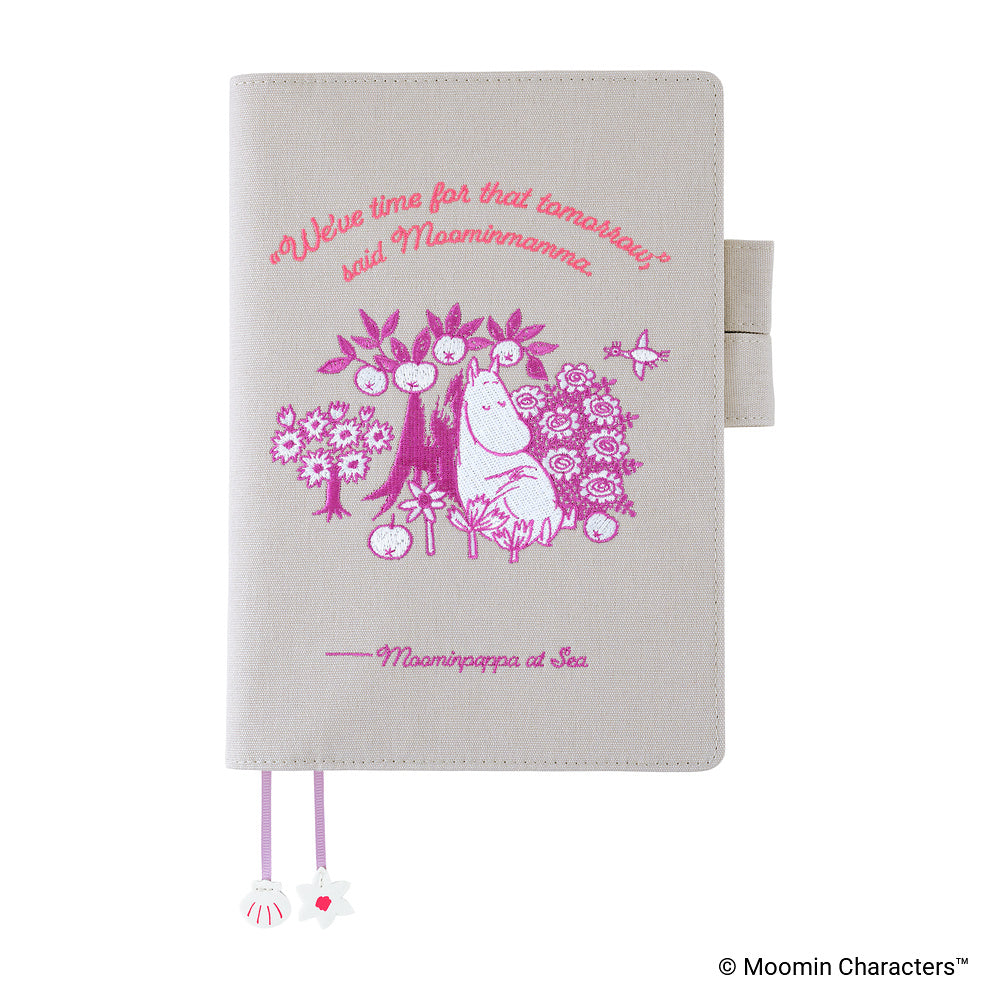 Hobonichi Techo Cousin Cover 2027 - Moomin: My Yard (Pink Gray) - A5
