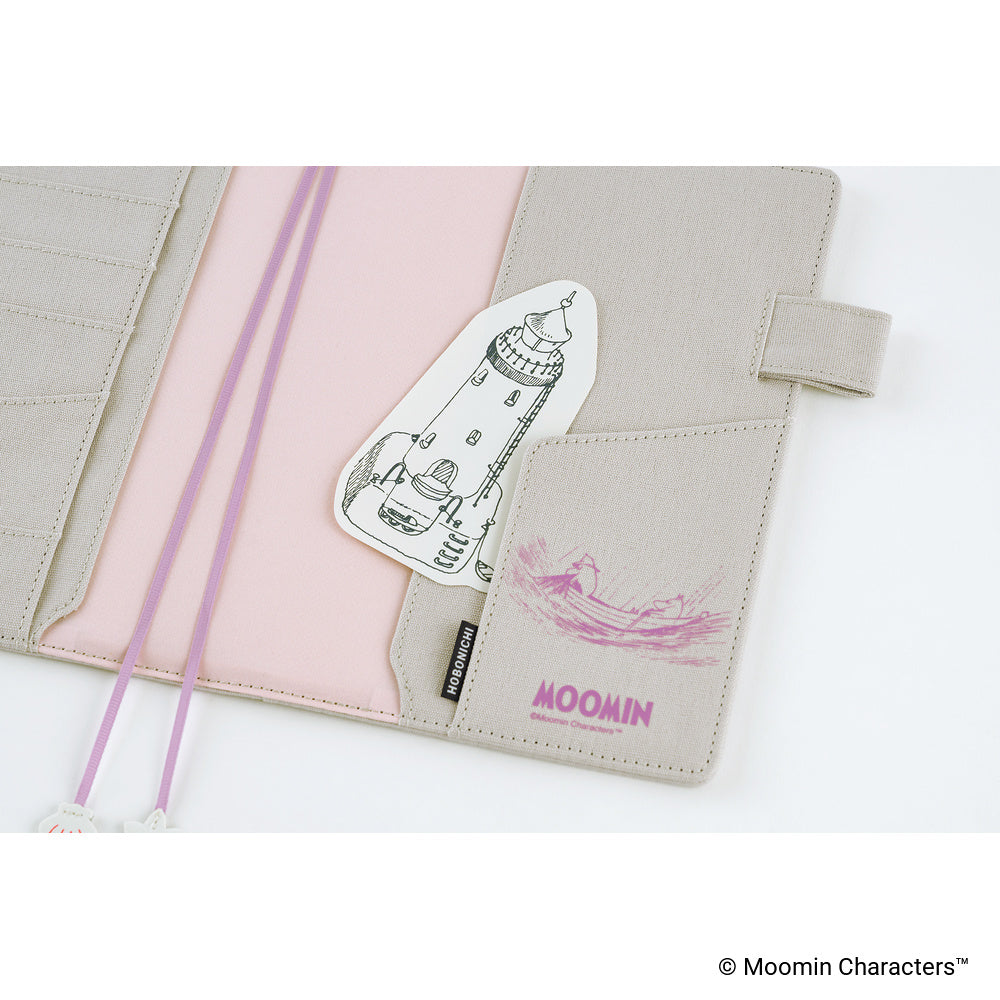 Hobonichi Techo Cousin Cover 2027 - Moomin: My Yard (Pink Gray) - A5