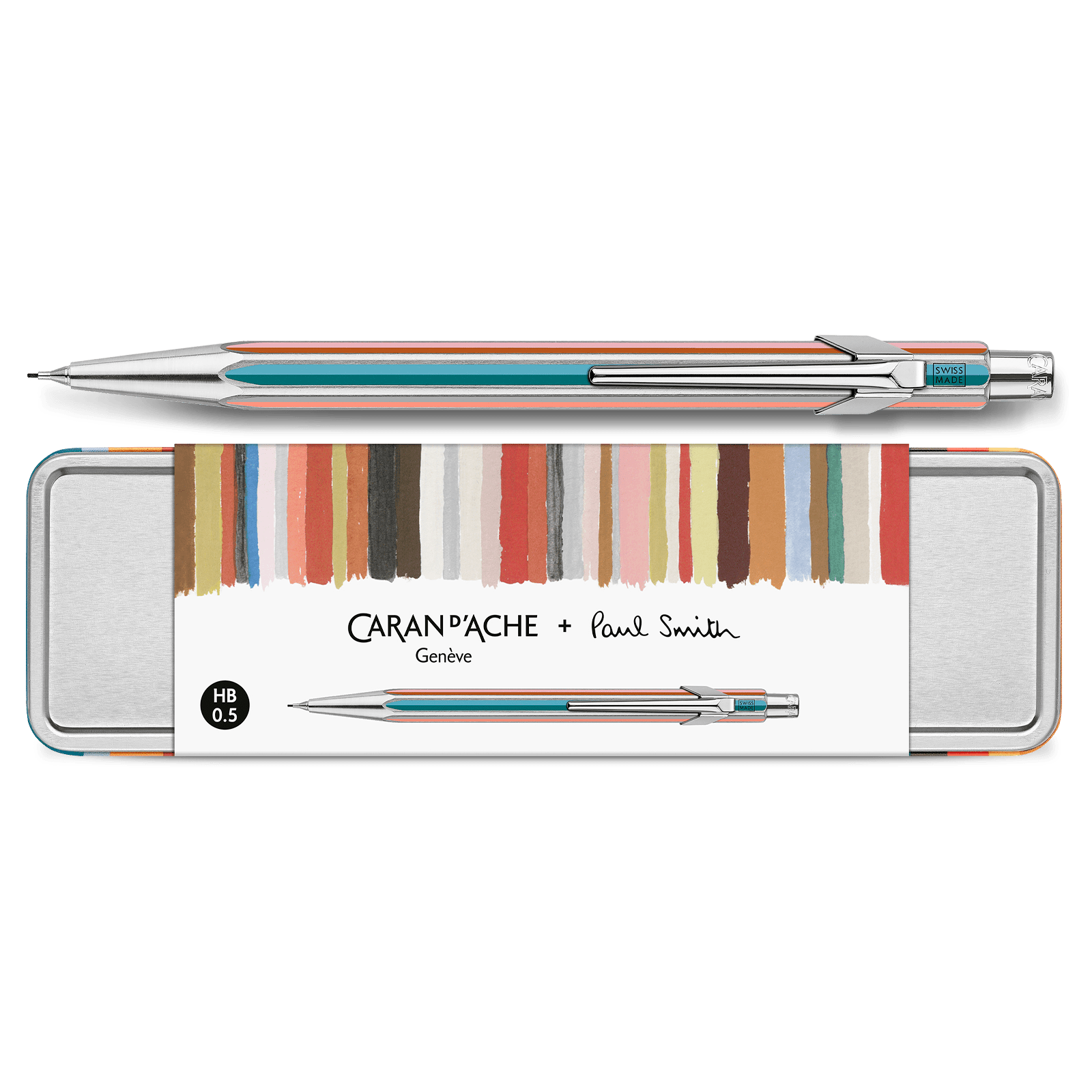 Caran d'Ache x Paul Smith 849 Mechanical Pencil - Silver - 5th Edition (Coming Soon)