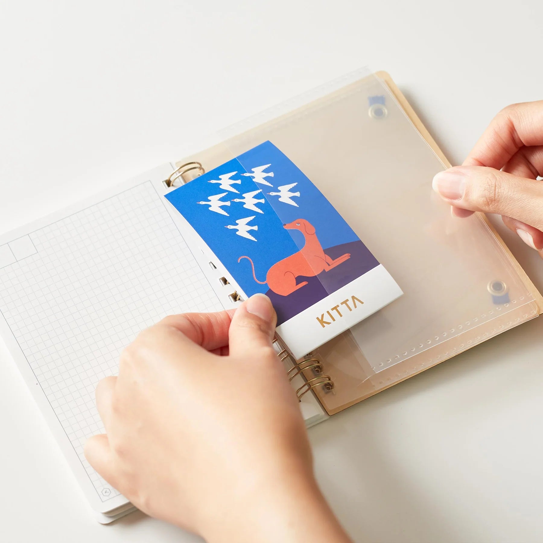 HITOTOKI Ring Notebook - Passport Size - Bloom