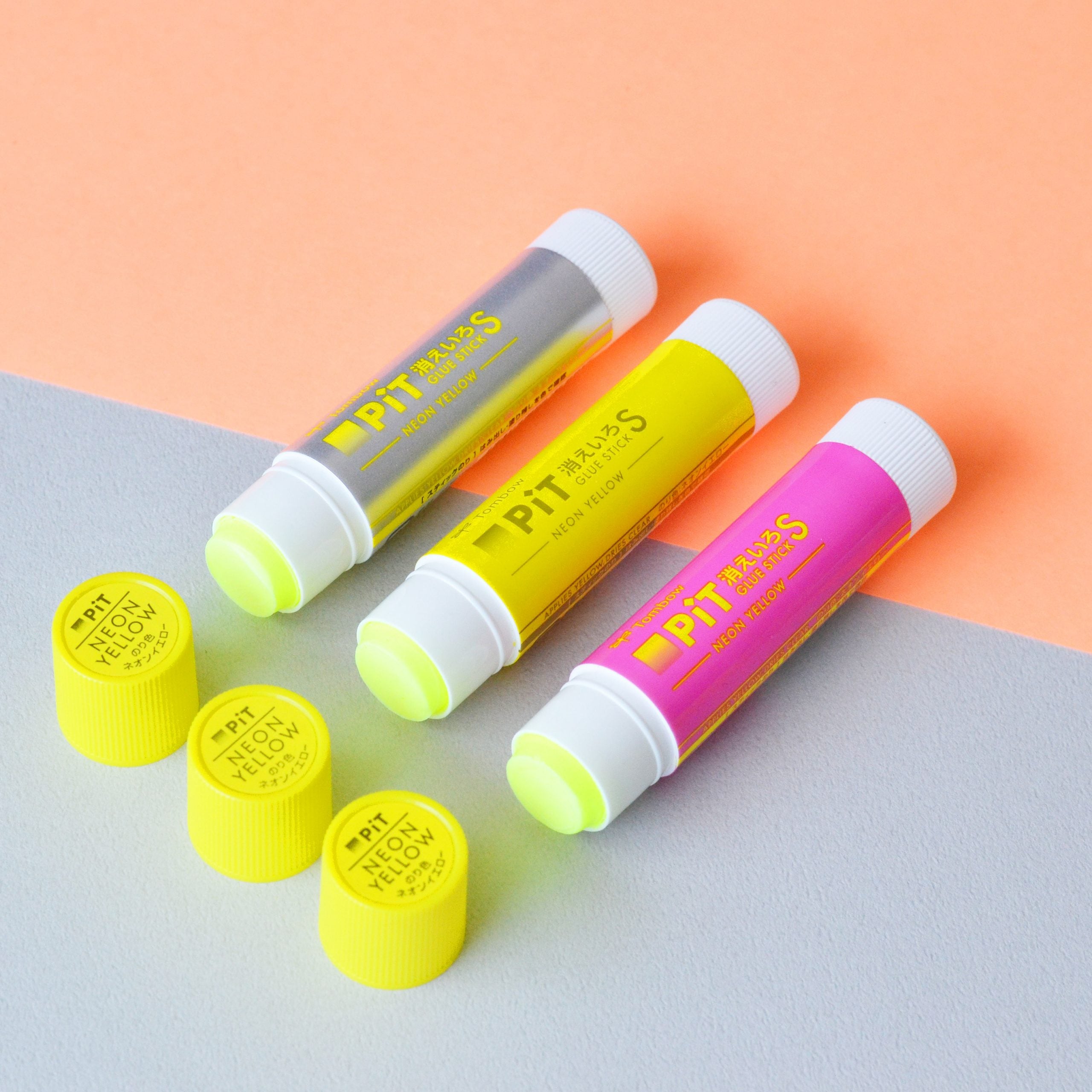 Tombow Glue Stick - PiT Kieiro Neon Yellow