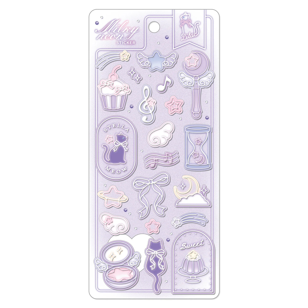 Q-Lia Milky Neon Stickers - Milky Lilac (Coming Soon)