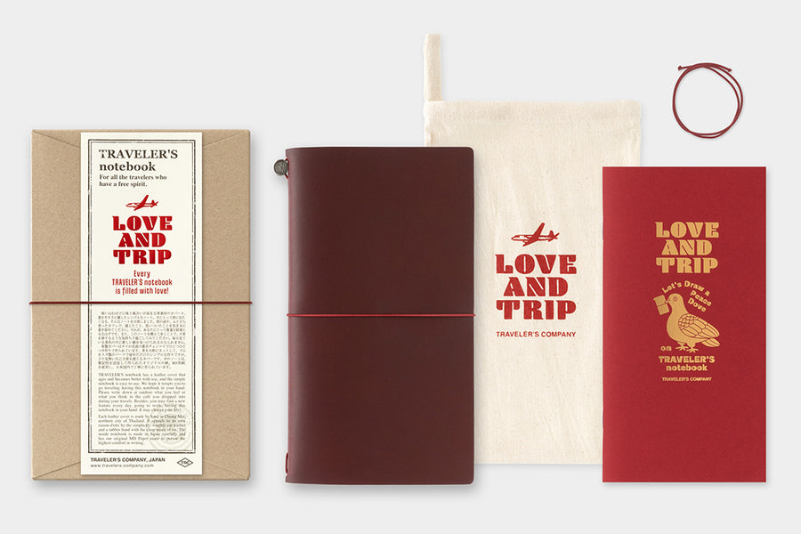 TRAVELER's Notebook - Regular Size - LOVE AND TRIP - Limited Edition