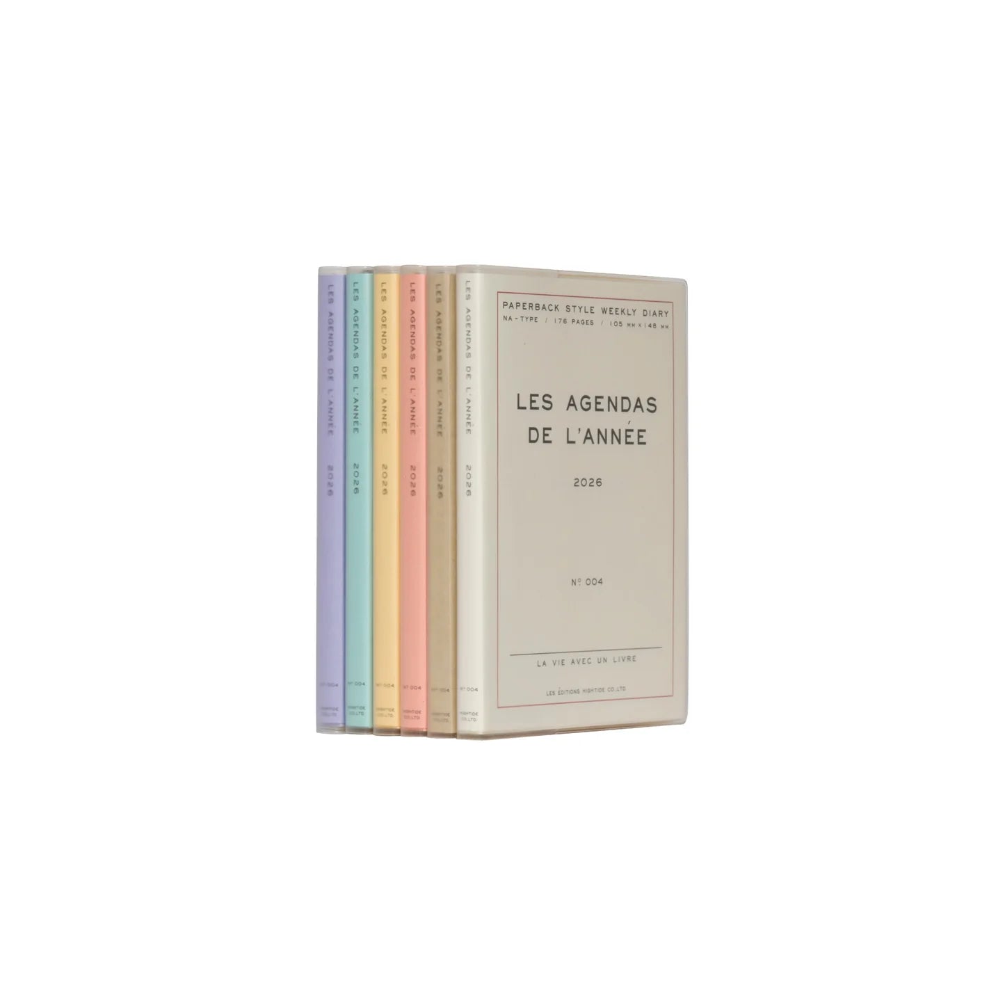Hightide Weekly Planner Les Agenda de L'Année (Poche) - 2026 - A6