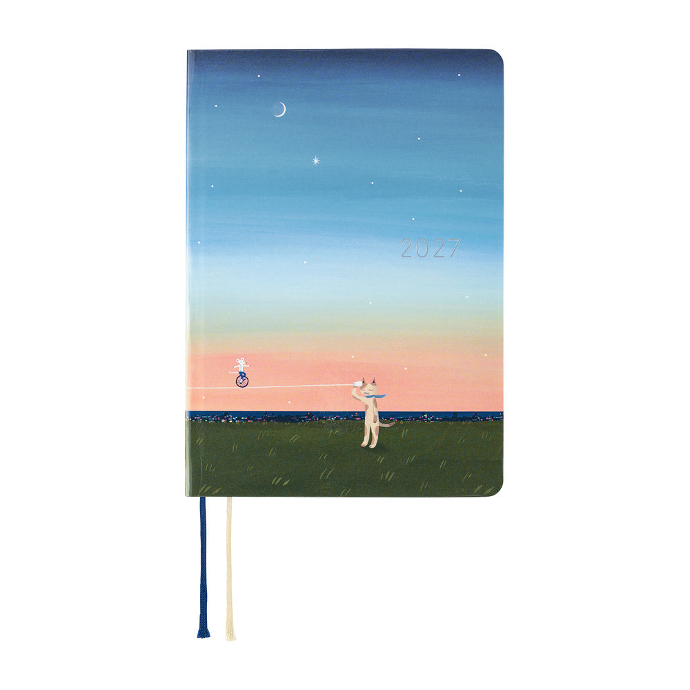 Hobonichi Techo HON 2027 - A5 - Hiroko Kubota: String Telephone Until the Moon is Full - English