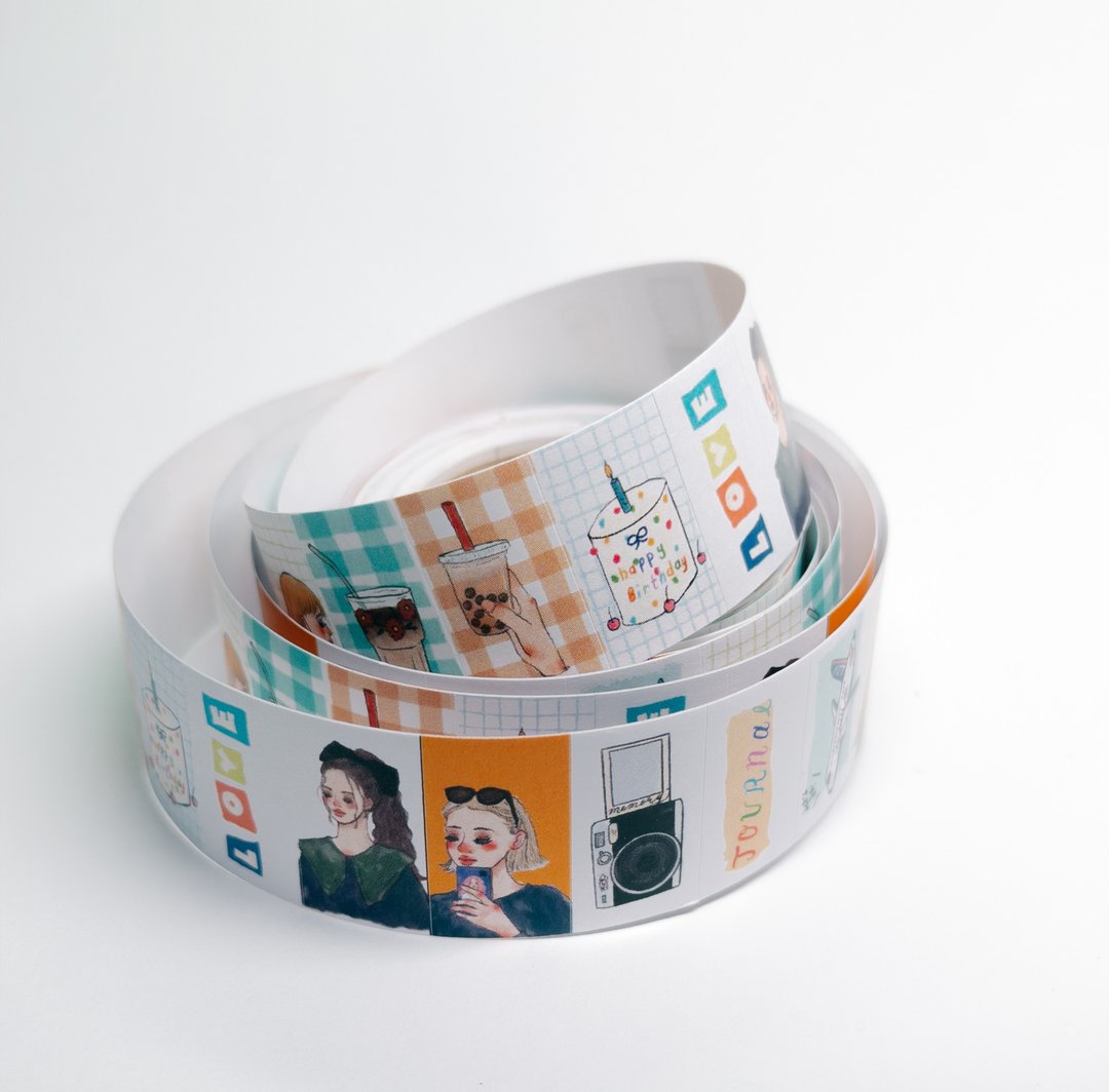 La Dolce Vita Label Sticker Roll - Set Off On A Journey