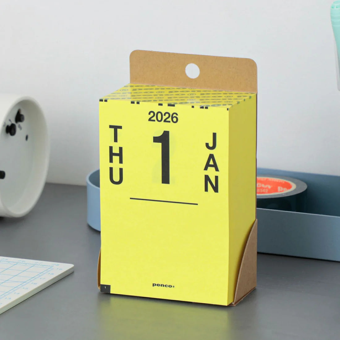 Hightide Penco Daily Memo Block Calendar - 2026