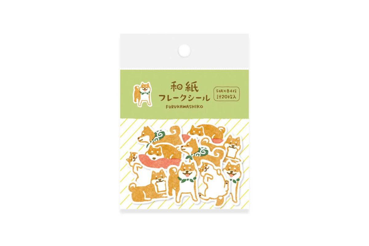 Furukawa Paper Flake Sticker - Shiba Inu (Coming Soon)