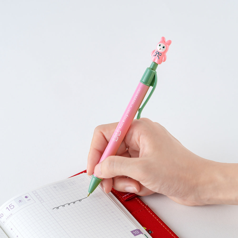 Hobonichi 2027 - Yumi Kitagishi: Ballpoint Pen - White Cat Bunny