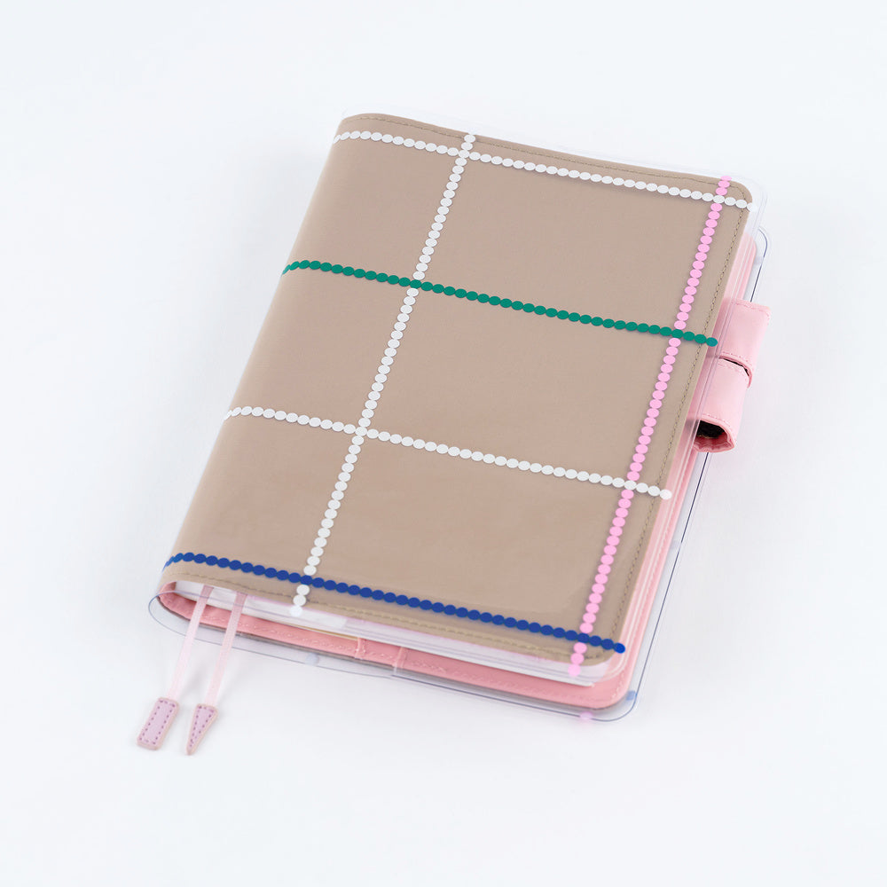 Hobonichi 2027 Cover on Cover - Yoshie Watanabe: Dotted Plaid - A5