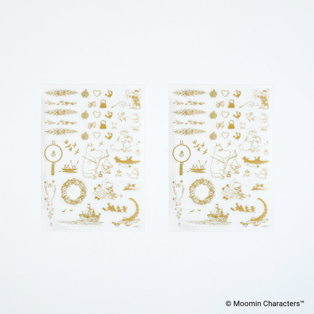 Hobonichi 2027 - Moomin: Foil-Stamped Clear Stickers - Adventure Log