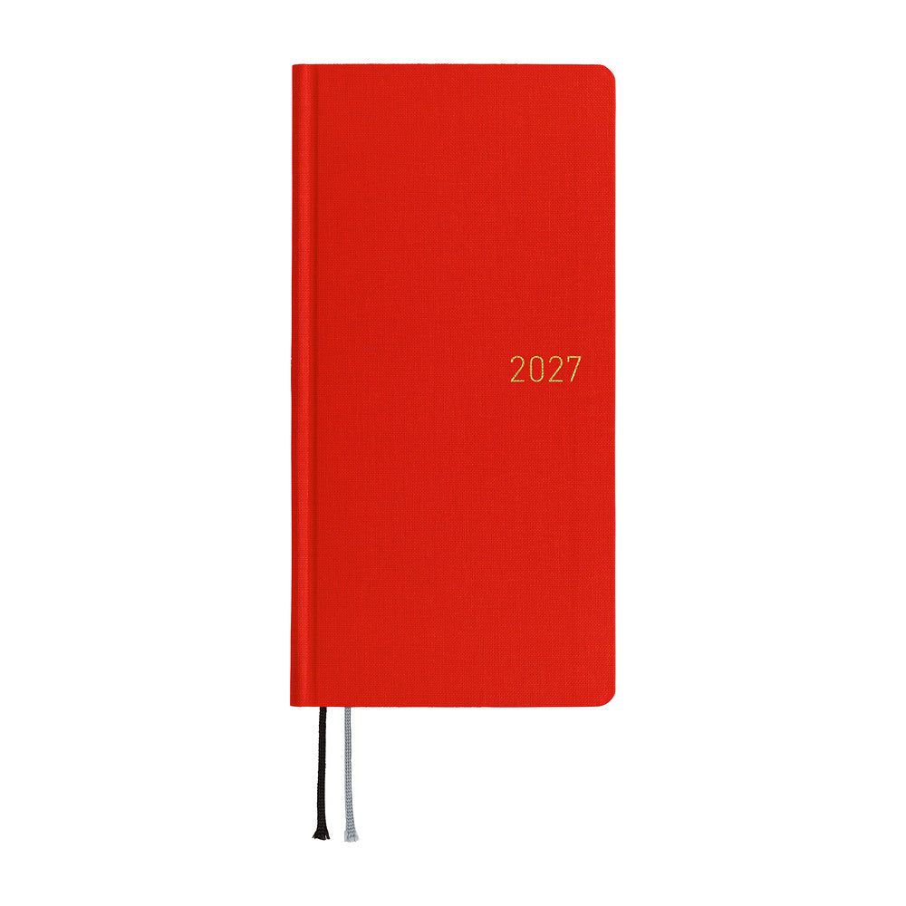 Hobonichi Techo Weeks 2027 - Colors: Poppy Red