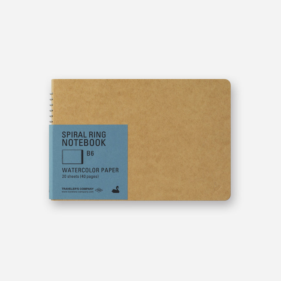 TRAVELER'S Company - Spiral Ring Notebook - Watercolor Paper - B6