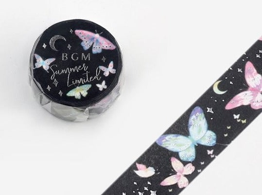BGM Washi Tape - Summer Limited Night Butterfly
