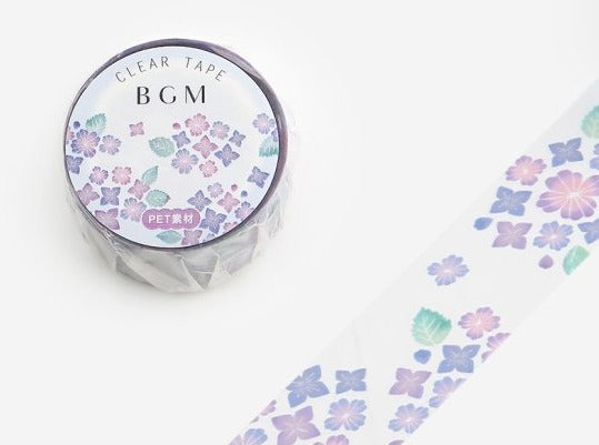 BGM Clear Tape - Summer Limited Hydrangea