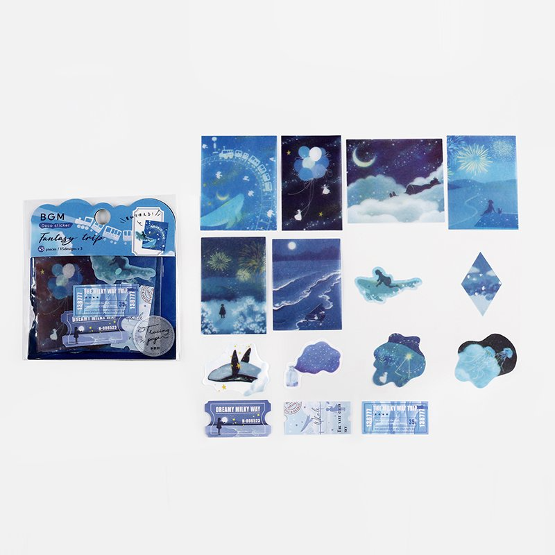 BGM Deco Sticker - Fantasy Trip - Milky Way Adventure