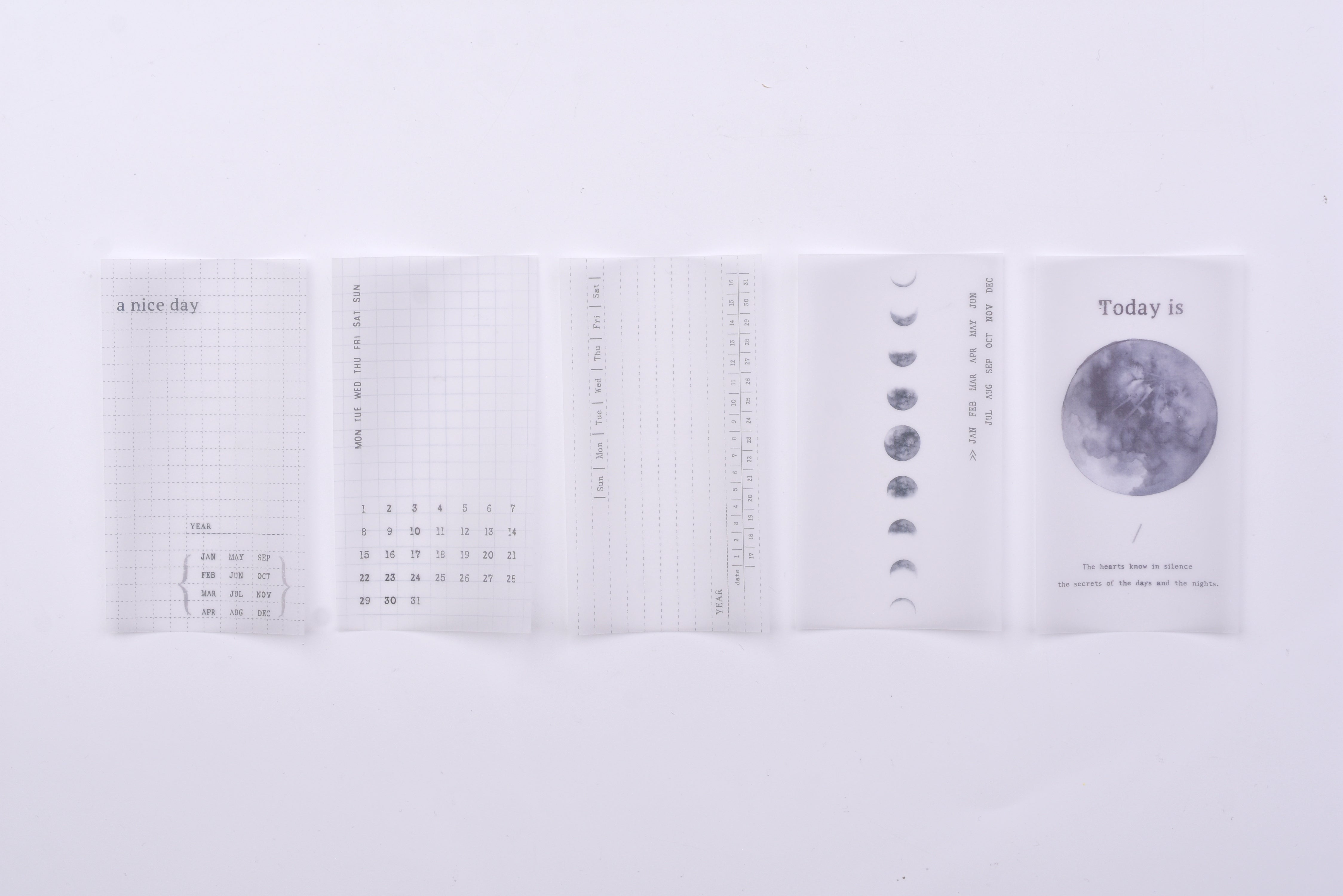 MU Dyeing Tracing Paper - Moon Phase Calendar