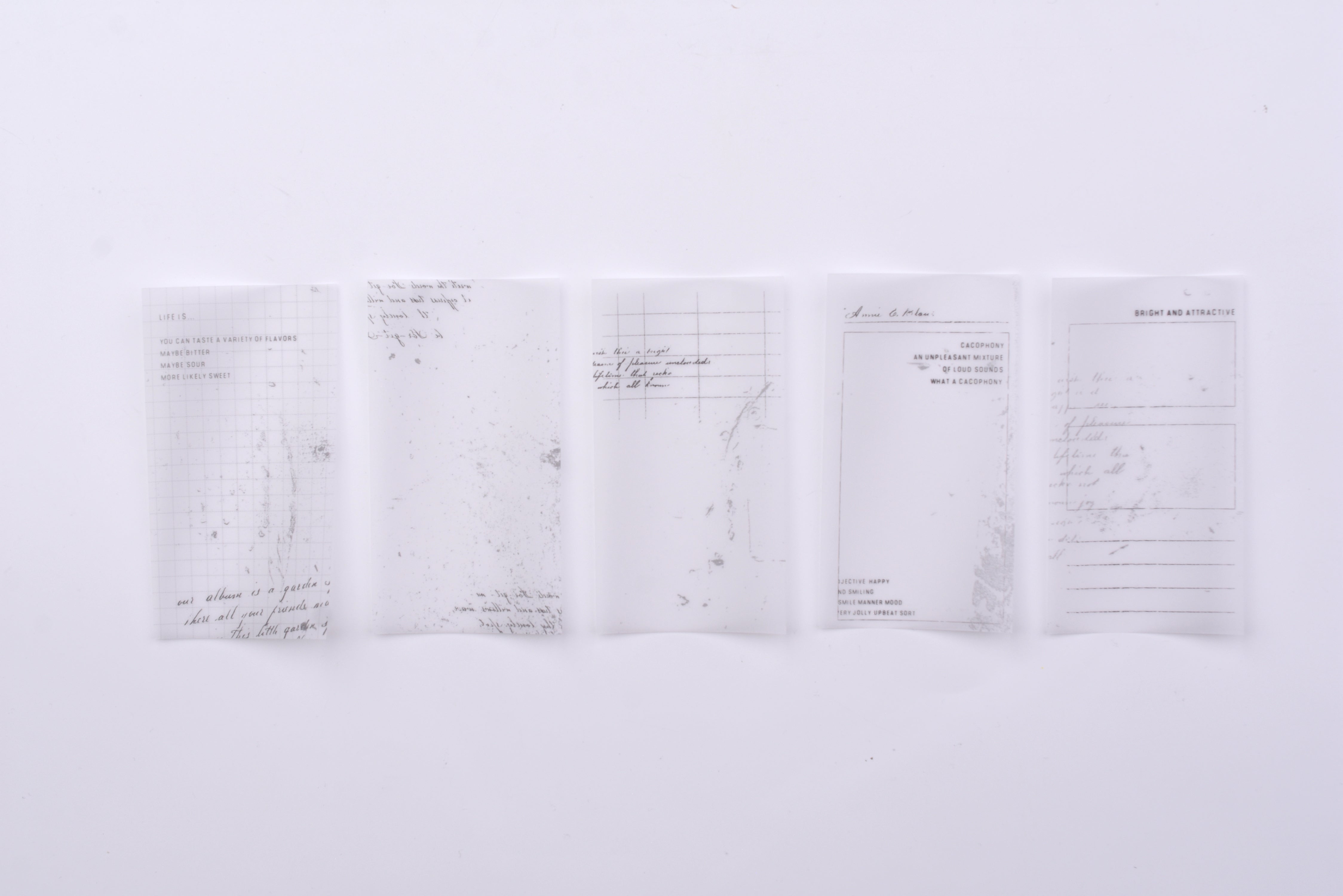 MU Dyeing Tracing Paper - Words and Shadows