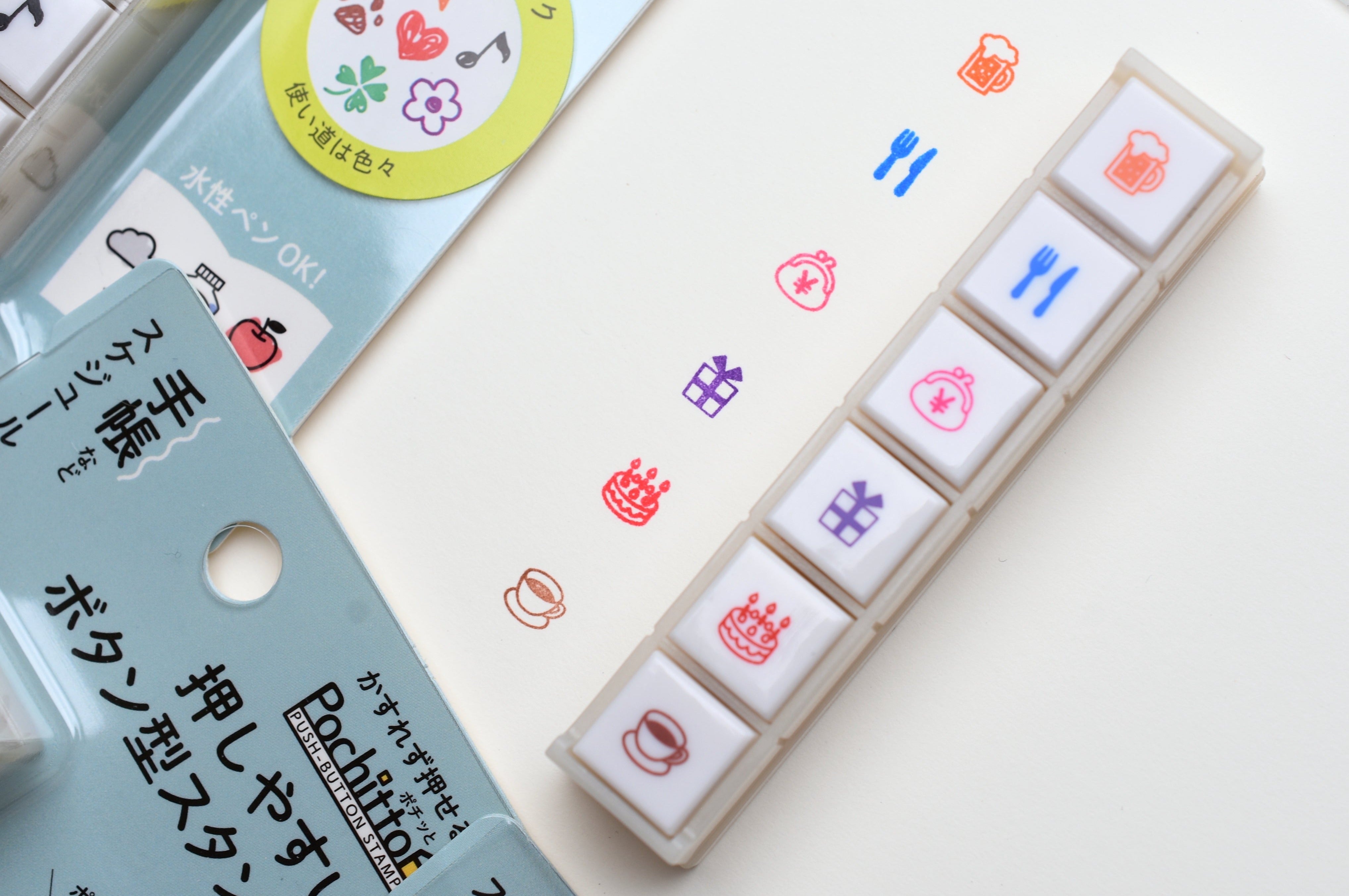 Kodomo No Kao Pochitto6 Push-button Stamp