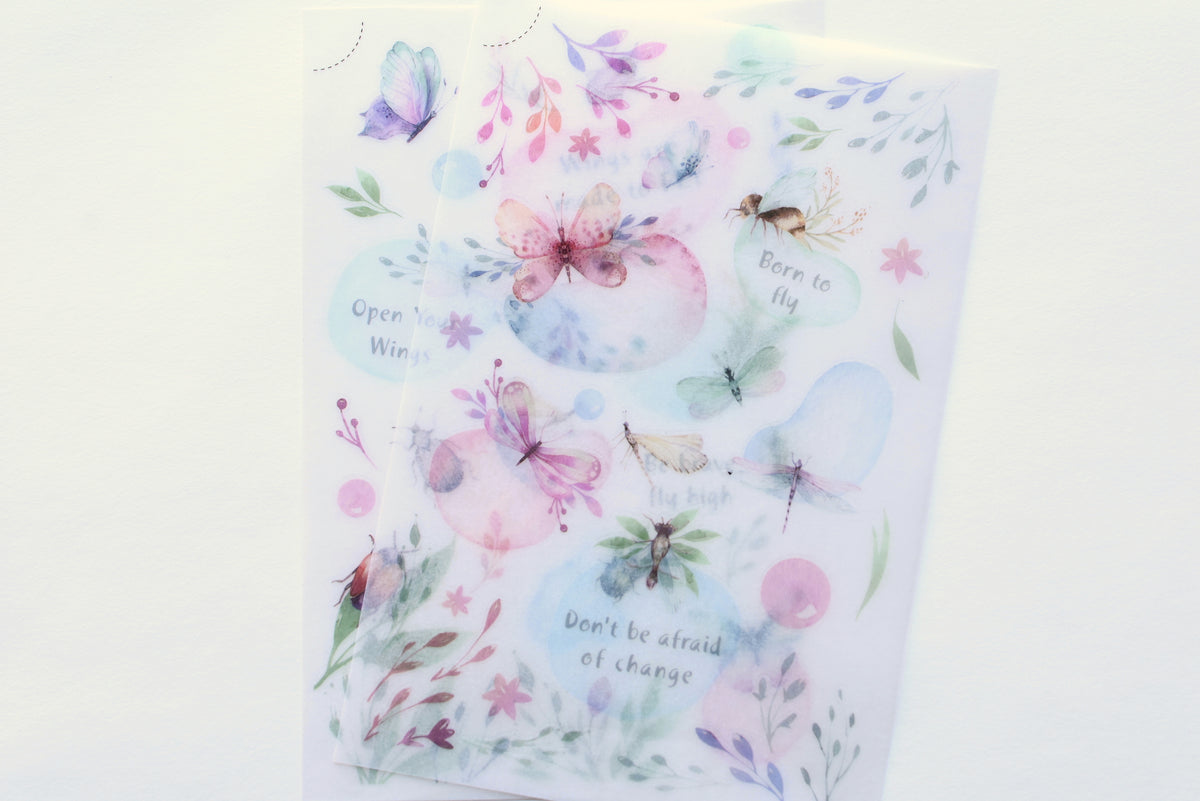 MU Print-On Stickers - Born to Fly - #124