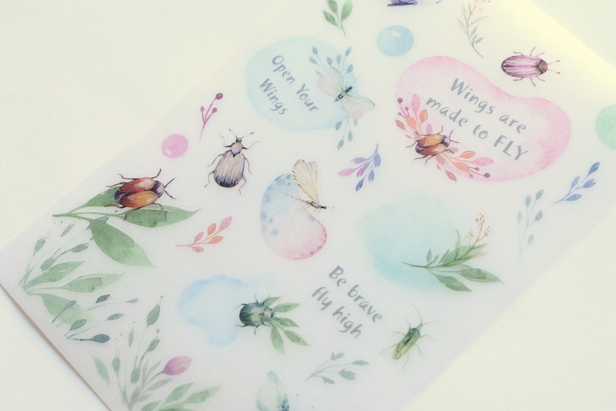 MU Print-On Stickers - Born to Fly - #124