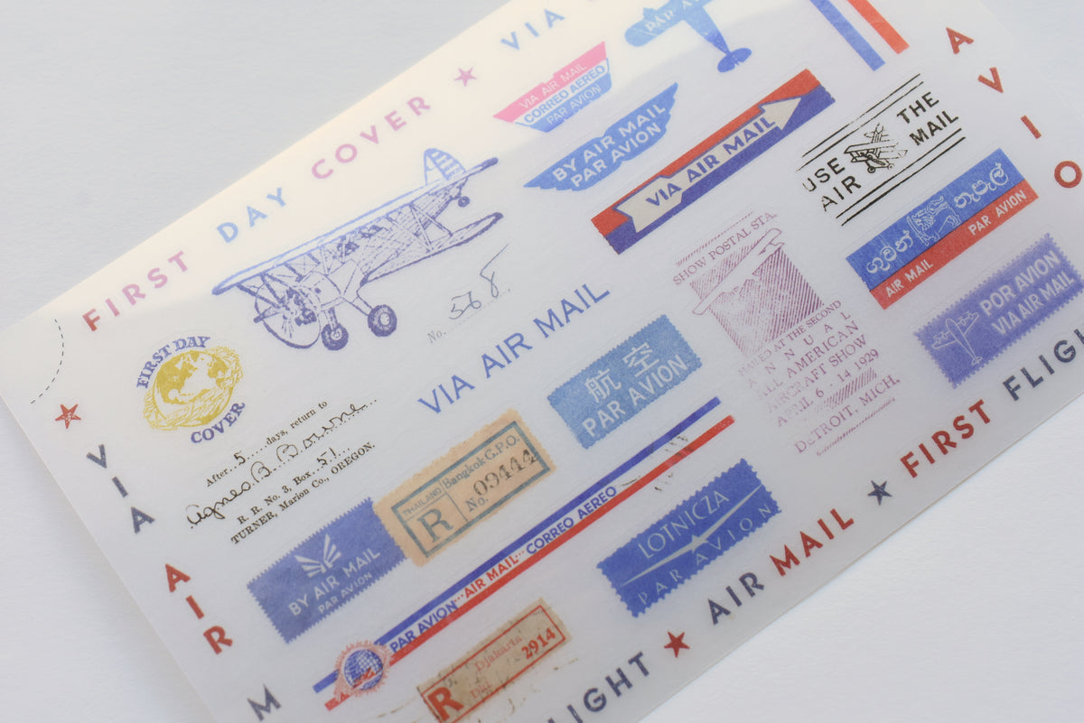 MU Print-On Stickers - Air mail - #130