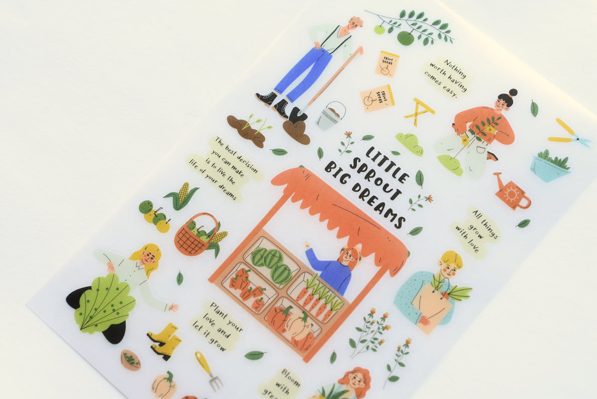 MU Print-On Stickers - Little Sprout Big Dreams - #136