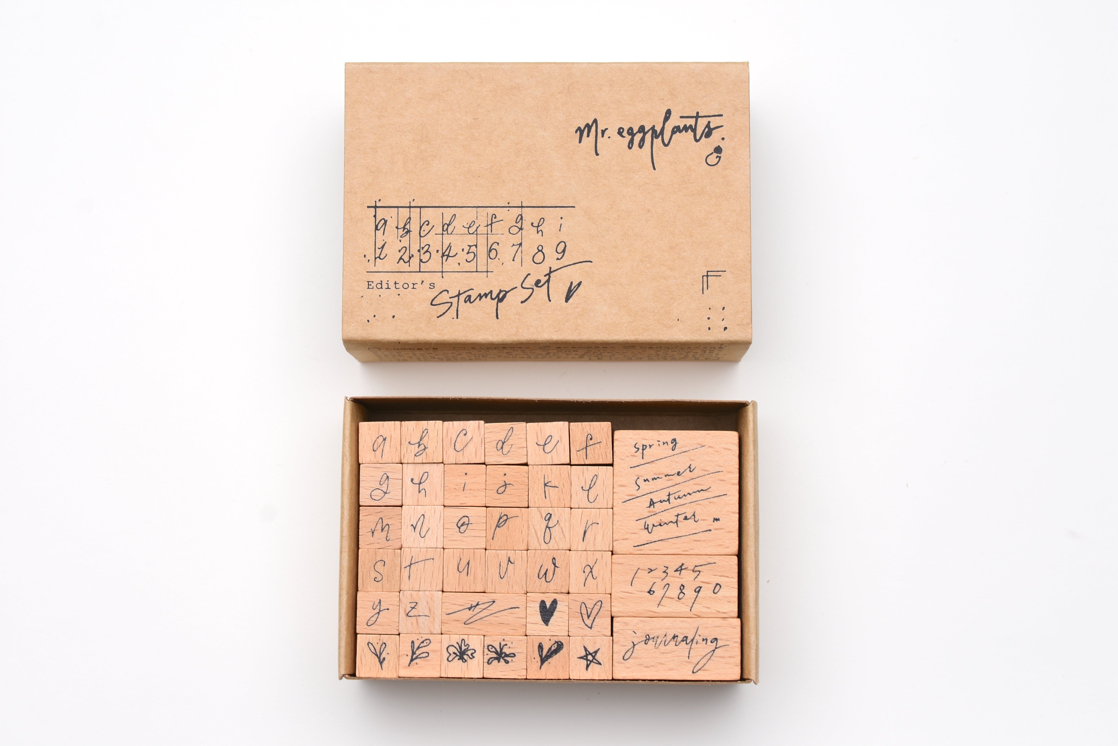 Mr. Eggplants Editor's Stamp Set - Alphabet
