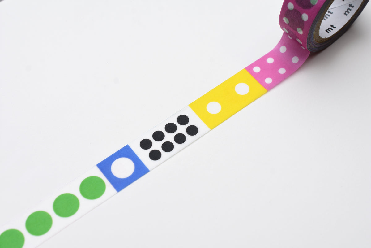 mt x Kaptiza Washi Tape - Polka Dot Ice