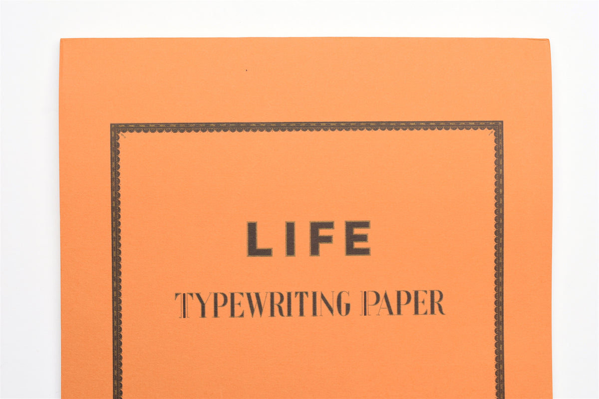 Life Typewriting Paper