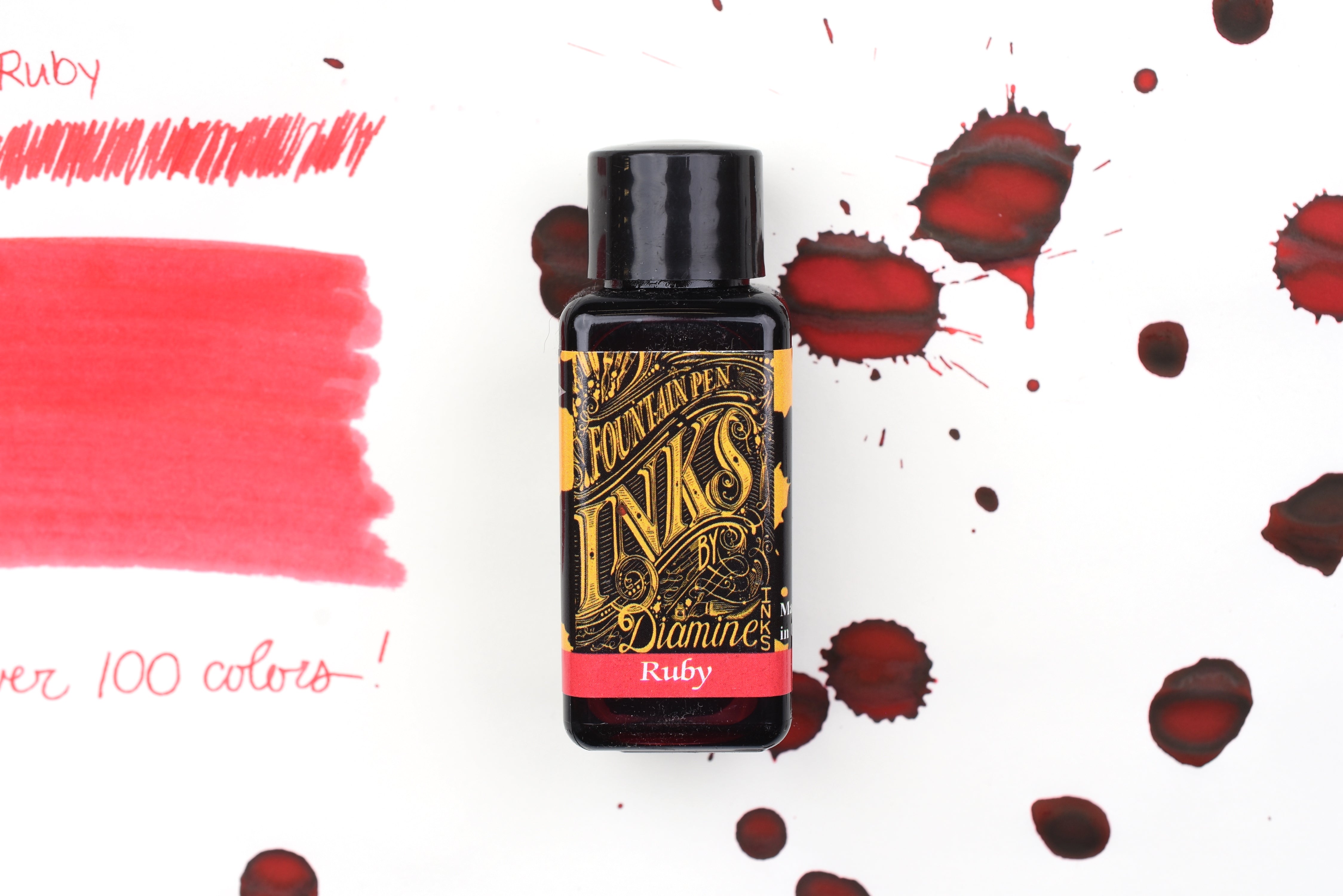 Diamine Fountain Pen Ink - Ruby - 30mL