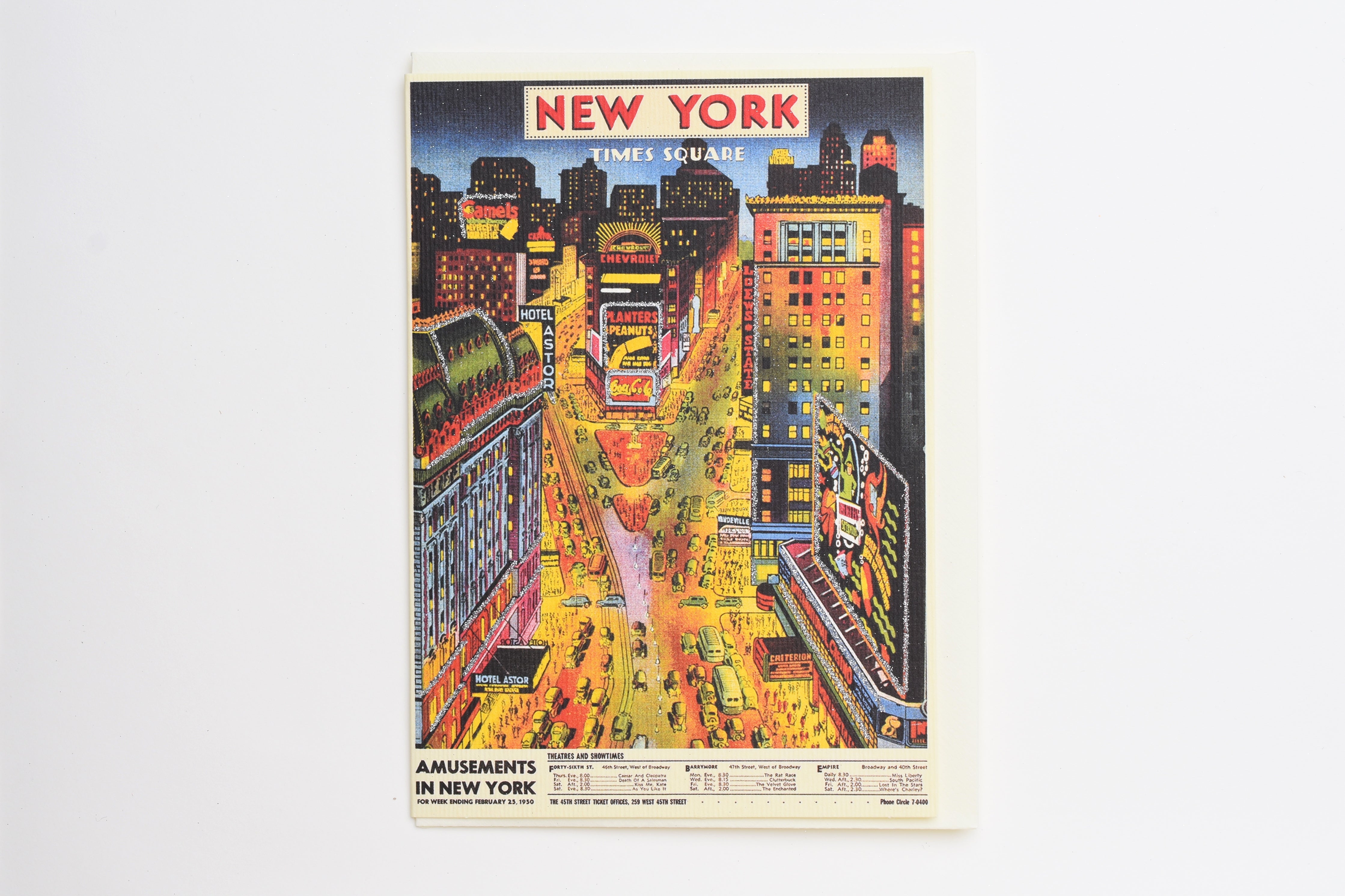 New York Times Square Greeting Card