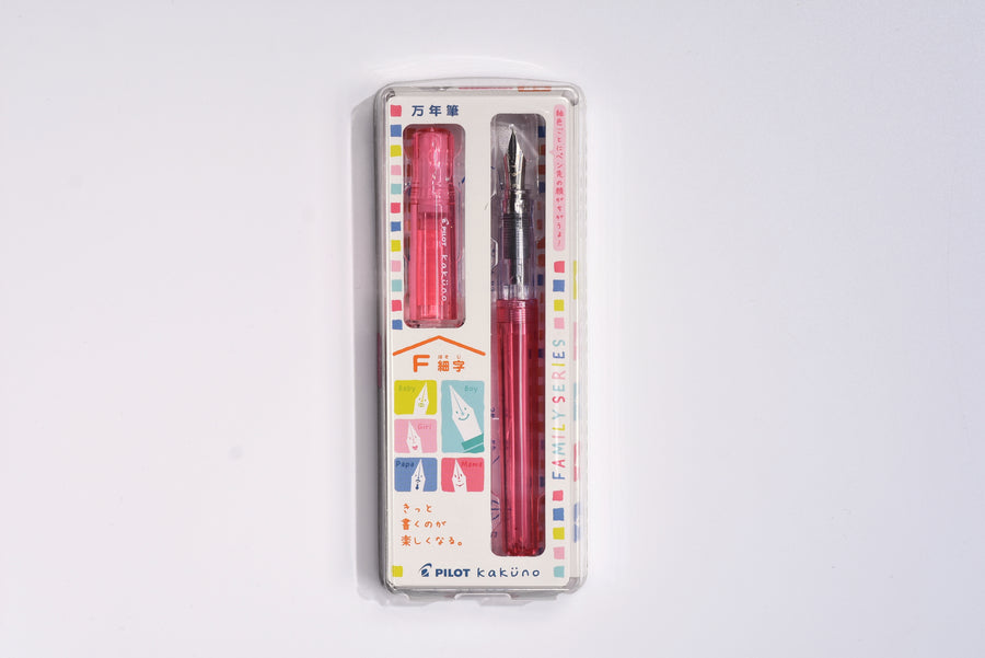 Pilot Kakuno Fountain Pen - Family Series Mama Red