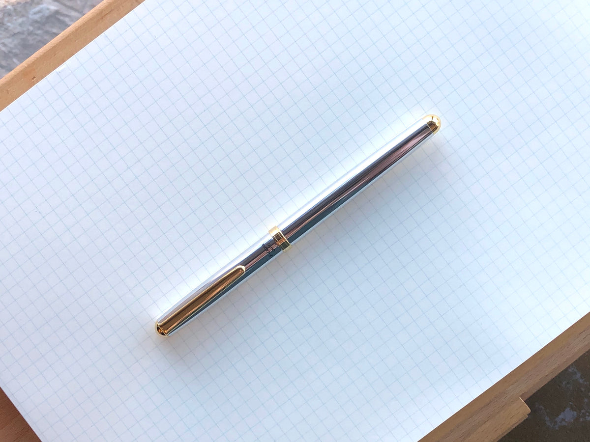 Ohto F-Lapa Fountain Pen - Silver (In Store only)