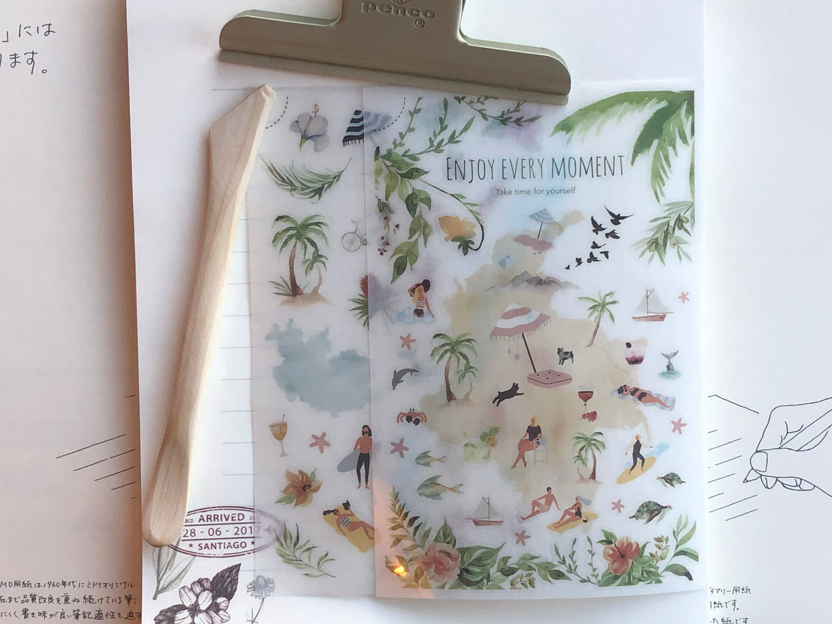 MU Print-On Stickers - Beach Time - #76