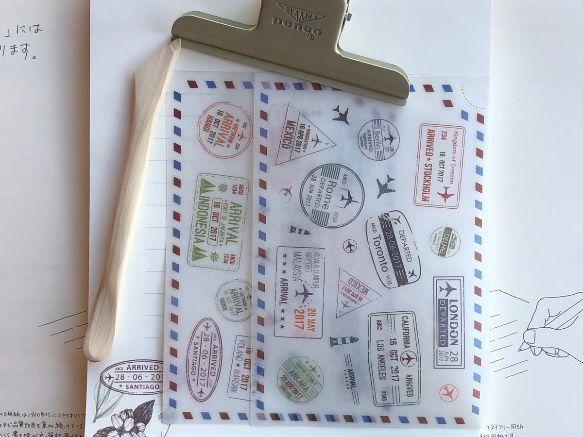 MU Print-On Stickers - Passport Stamps - #17