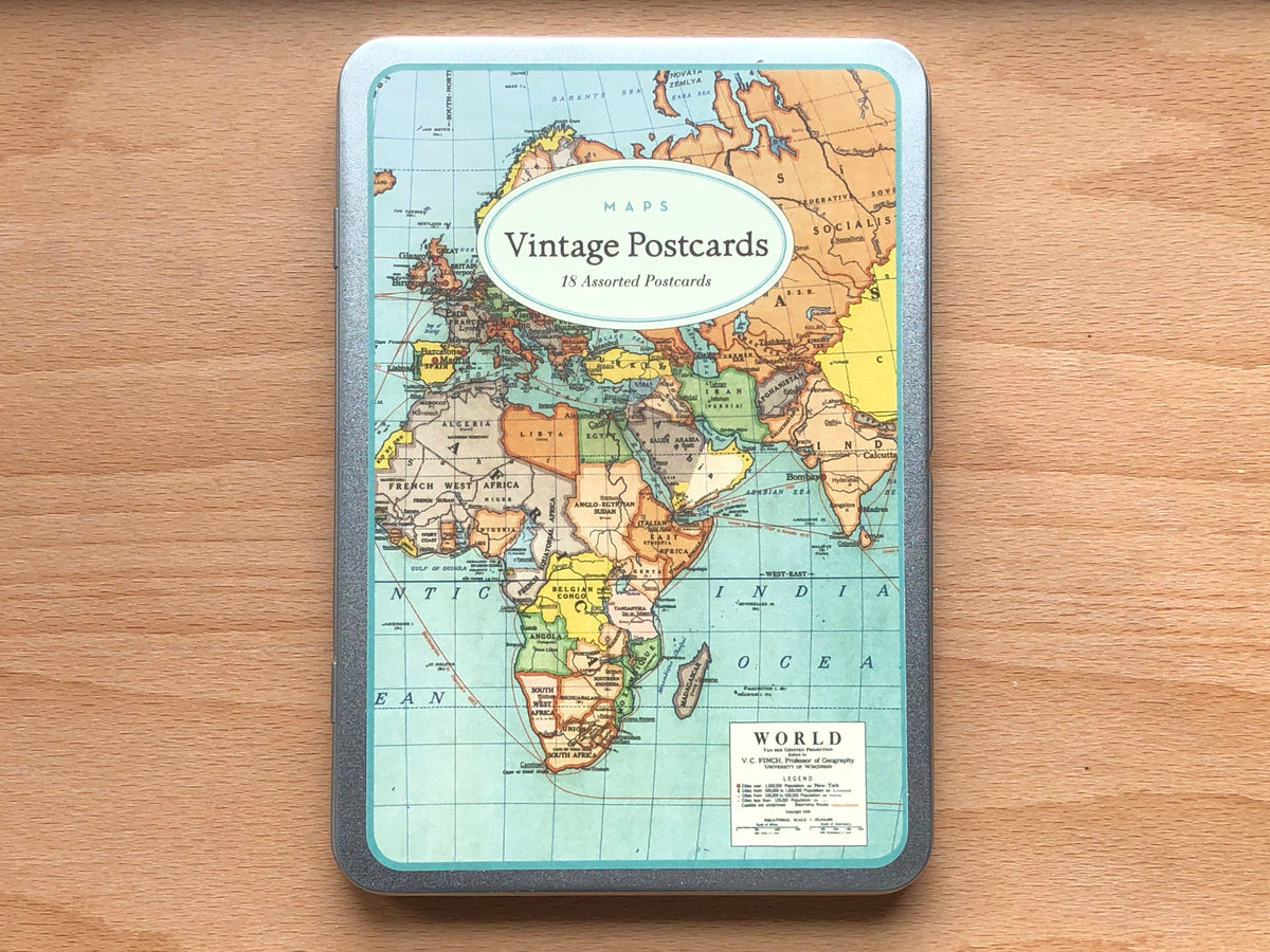 Maps Vintage Postcards