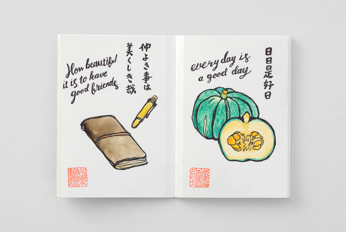 TRAVELER'S Passport Size Refill - Watercolor Paper - 015